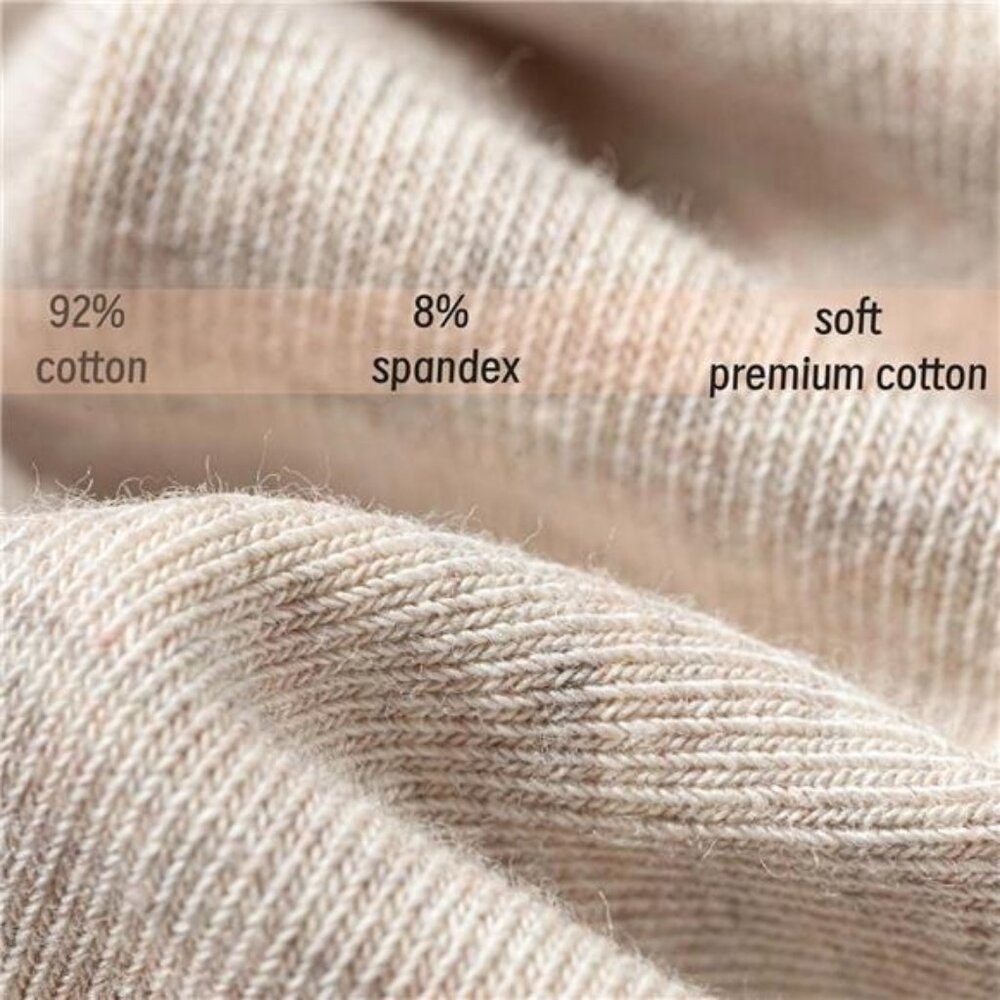 6 Pairs Womens Crew Socks Soft Cotton Boot Socks Size 6-9 9-11 Above - Picture 5 of 6